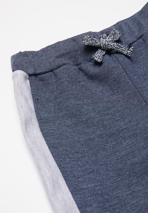 Pop Candy - Boys tracksuit set  - blue & grey melange