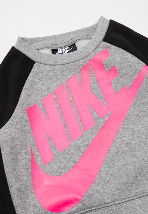 Nike - Nike sportswear heather crew pants set - black