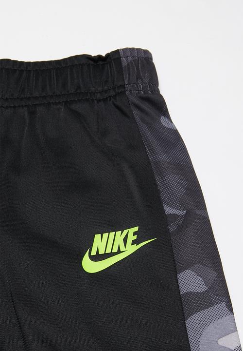 Nike - Nike texture camo tricot set - black & grey