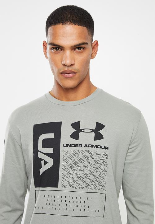 Under Armour - Multi logo tee - khaki
