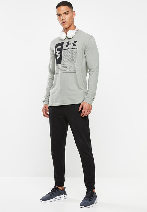 Under Armour - Multi logo tee - khaki