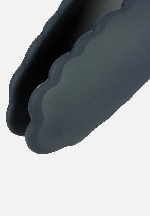 OXO - 9 inch silicone tongs - silver 