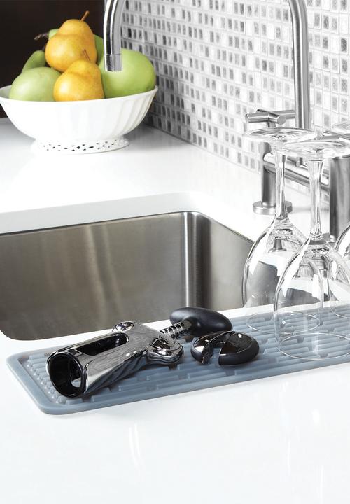 OXO - Silicone wine glass drying mat - grey