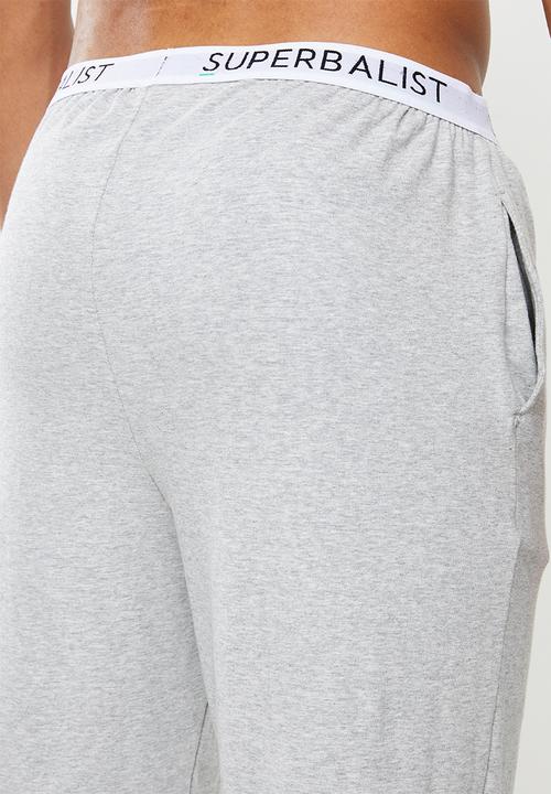 Superbalist - Slim fit knit lounge pants - grey