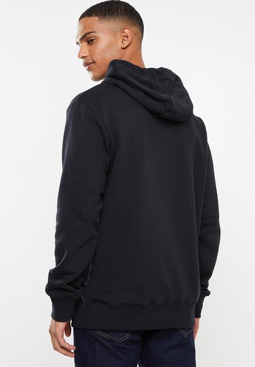 Quiksilver - Comp logo screen hoodie - black
