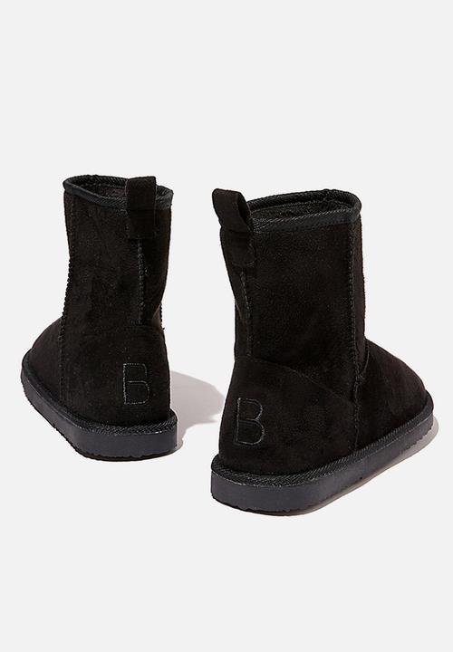 Cotton On - Hallie short home boot - black