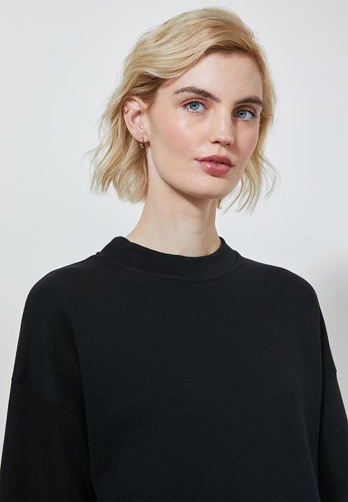 Superbalist - Funnel neck sweat - black