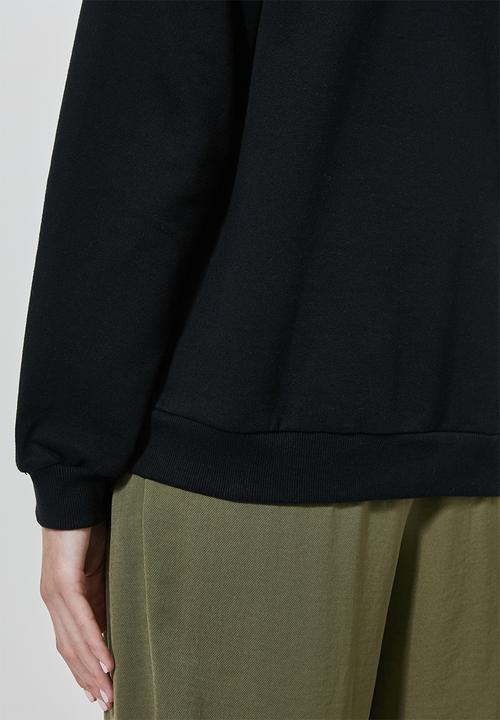 Superbalist - Funnel neck sweat - black