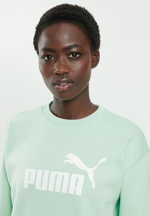 PUMA - Essential logo crew sweat - green