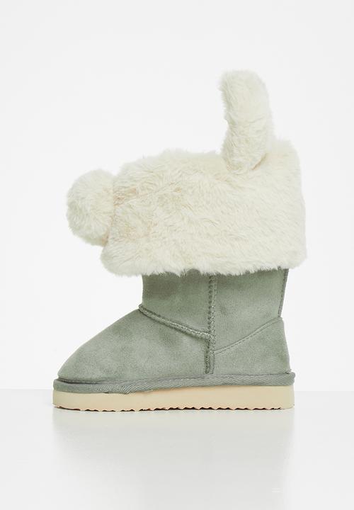 Cotton On - Homeboot & topper multipack - silver sage