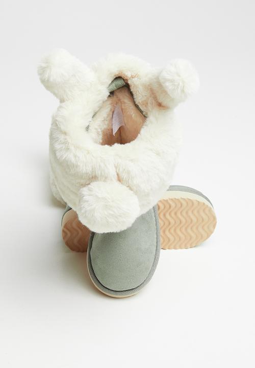 Cotton On - Homeboot & topper multipack - silver sage