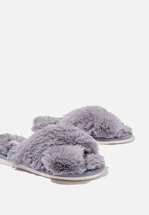 Cotton On - Arlie crossover slipper - grey