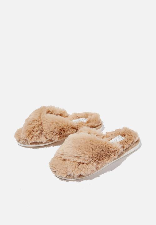 Cotton On - Arlie crossover slipper - caramel