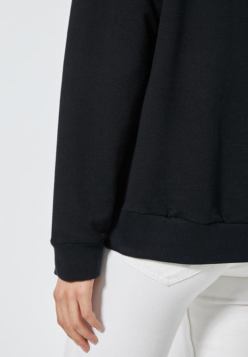 Superbalist - Graphic crew sweat - black