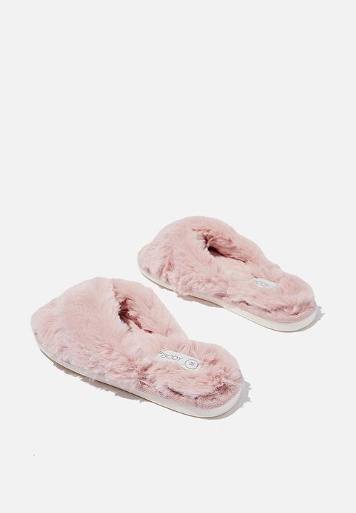 Cotton On - Arlie crossover slipper - blush