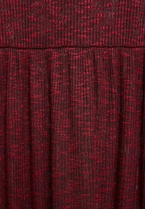 Superbalist - Mini trapeze dress - burgundy 