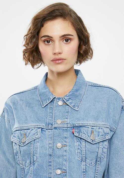 Levi’s® - Crop dad trucker slouch around jacket - blue