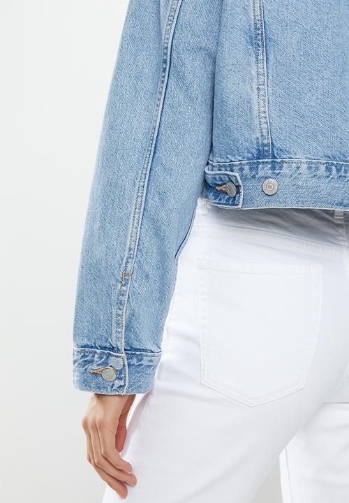 Levi’s® - Crop dad trucker slouch around jacket - blue
