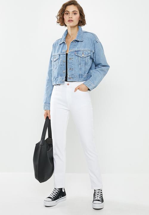 Levi’s® - Crop dad trucker slouch around jacket - blue