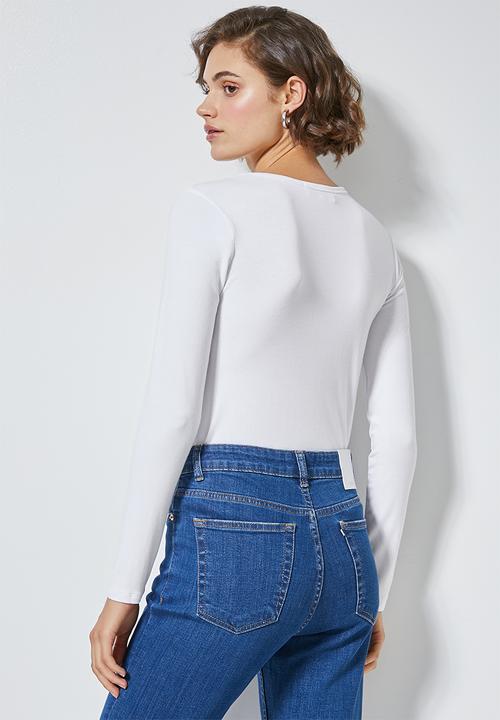 Superbalist - 2 Pack long sleeve crew neck tee - black & white