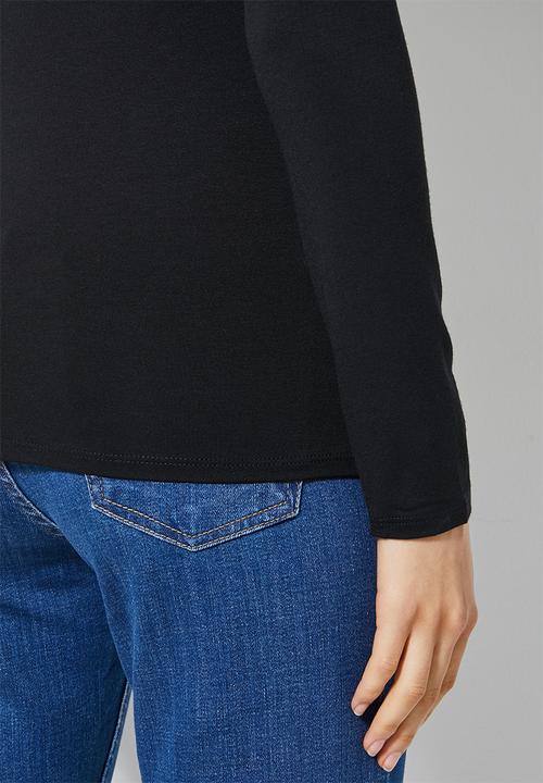 Superbalist - 2 Pack long sleeve crew neck tee - black & white