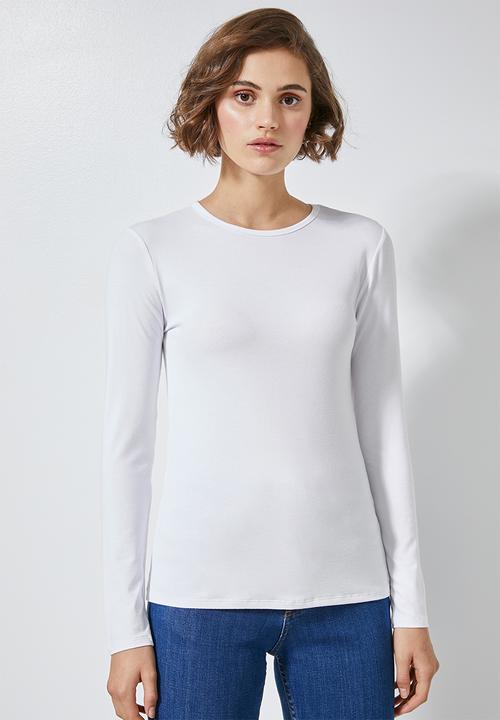 Superbalist - 2 Pack long sleeve crew neck tee - black & white