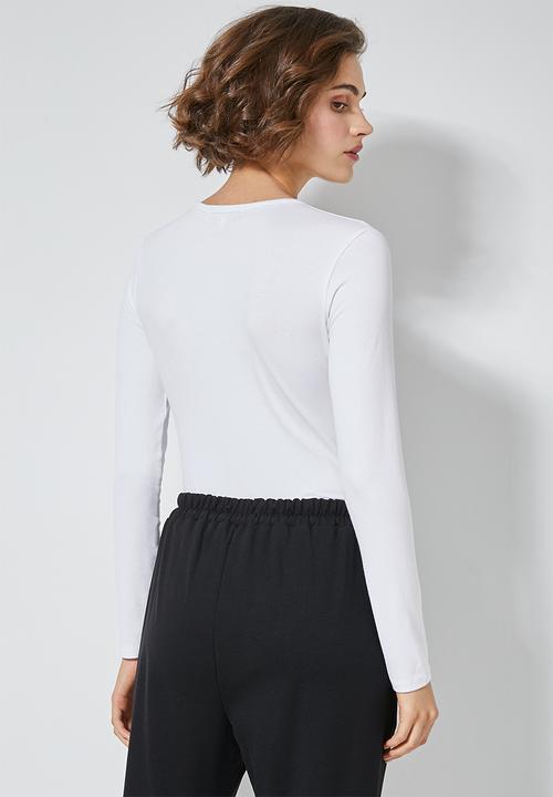 Superbalist - 2 Pack long sleeve crew neck tee - charcoal & white