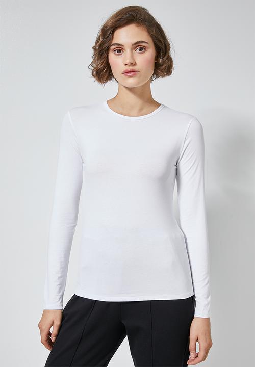 Superbalist - 2 Pack long sleeve crew neck tee - charcoal & white