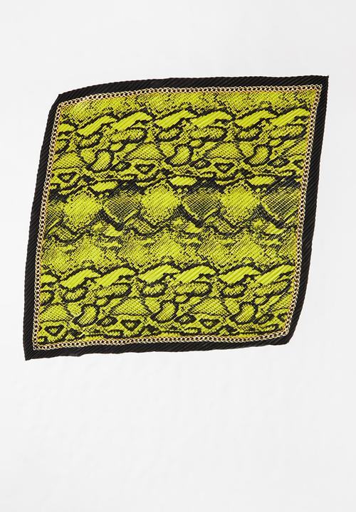 ALDO - Softston scarf -  black & yellow
