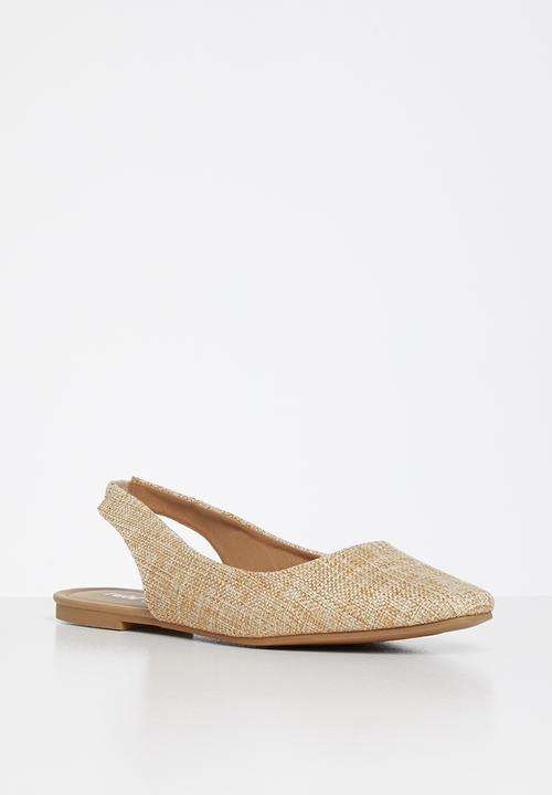 Cotton On - Essential lili square toe slingback - camel