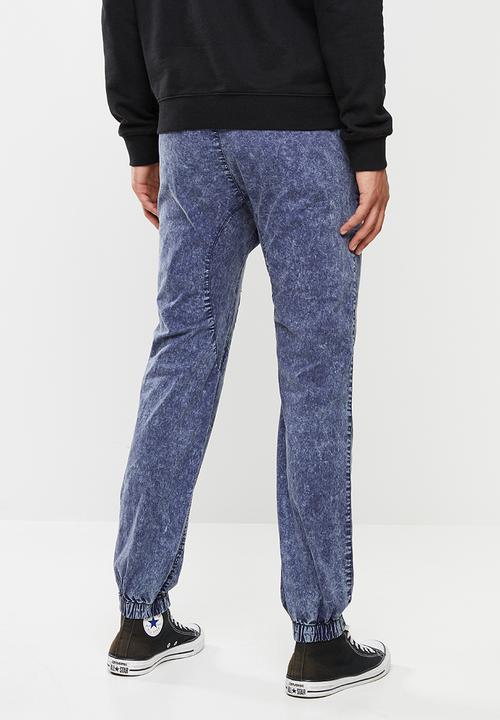 Cotton On - Drake cuffed pants - acid indigo