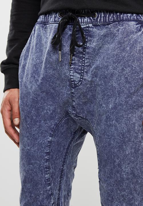 Cotton On - Drake cuffed pants - acid indigo