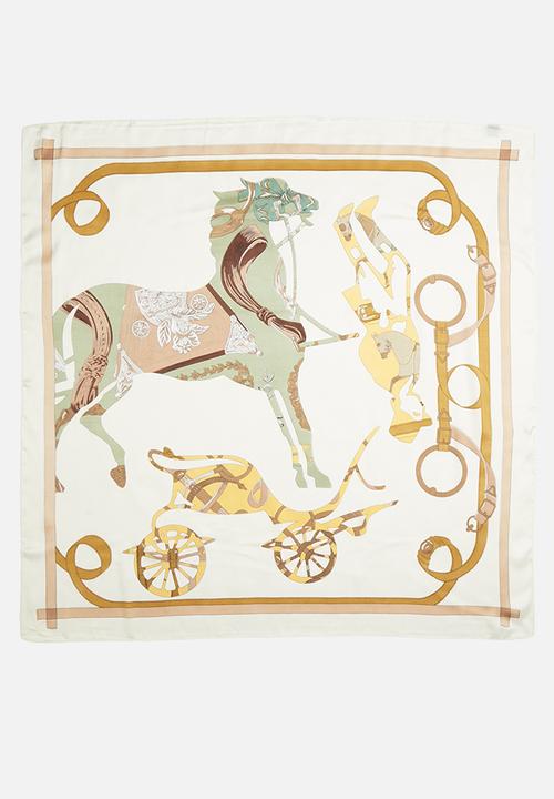 Superbalist - Vintage print neckerchief-cream