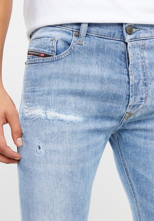 Diesel  - Tepphar slim fit carrot leg jeans - blue
