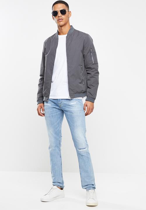 Diesel  - Tepphar slim fit carrot leg jeans - blue