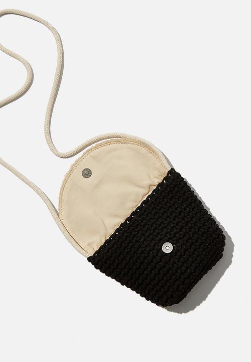 Cotton On - Meghan fashion bag -  black & cream 
