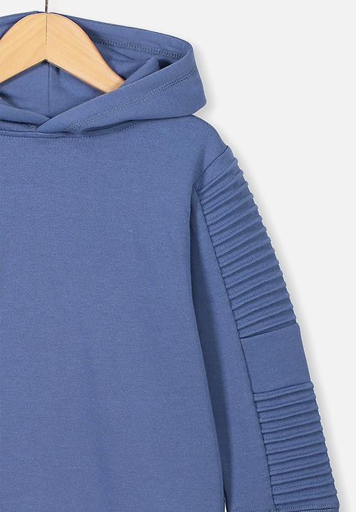 Cotton On - Moto hoodie - blue