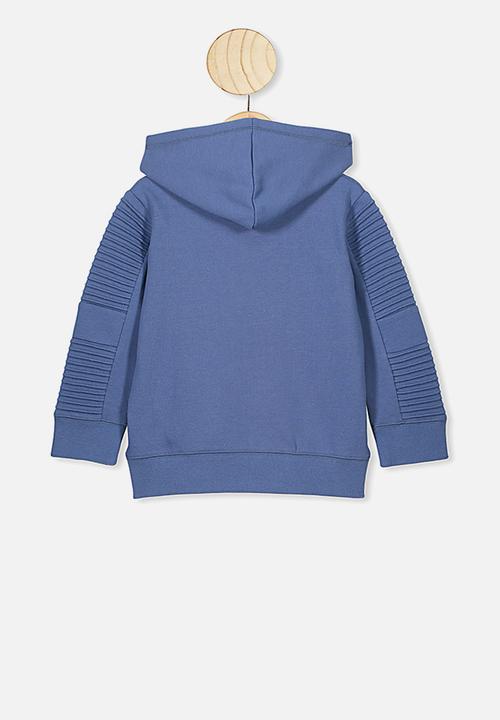 Cotton On - Moto hoodie - blue