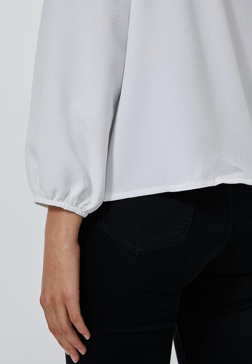 Superbalist - V-neck button down blouse - white