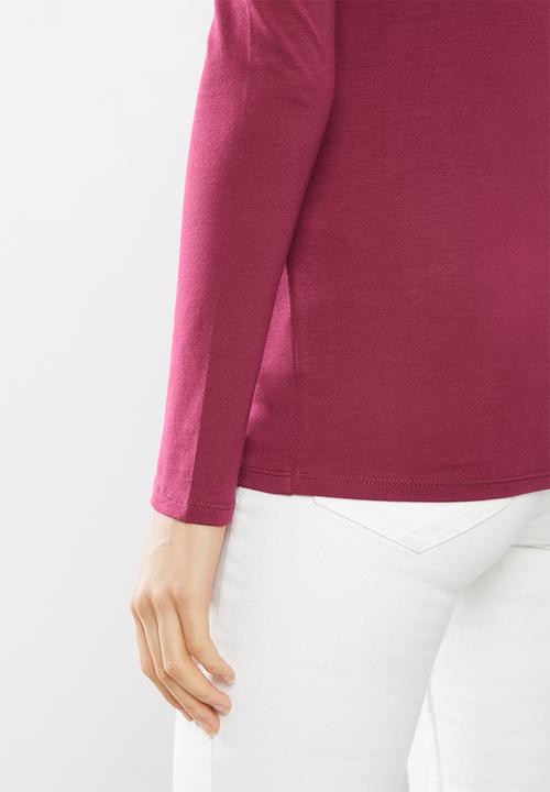GUESS - Long sleeve mini lace up tee - purple