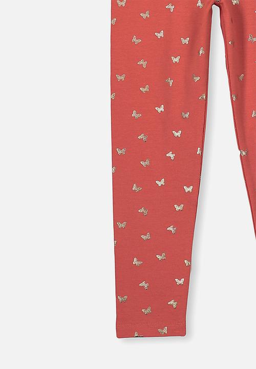 Cotton On - Huggie tights - pink & rose gold 