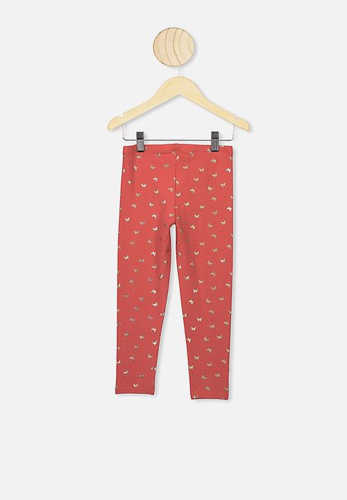 Cotton On - Huggie tights - pink & rose gold 