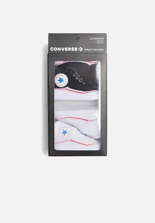 Converse - Chuck infant bootie 2pack - black & white