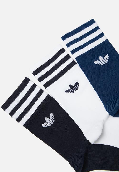 adidas Originals - Solid crew 3 pack socks - multi