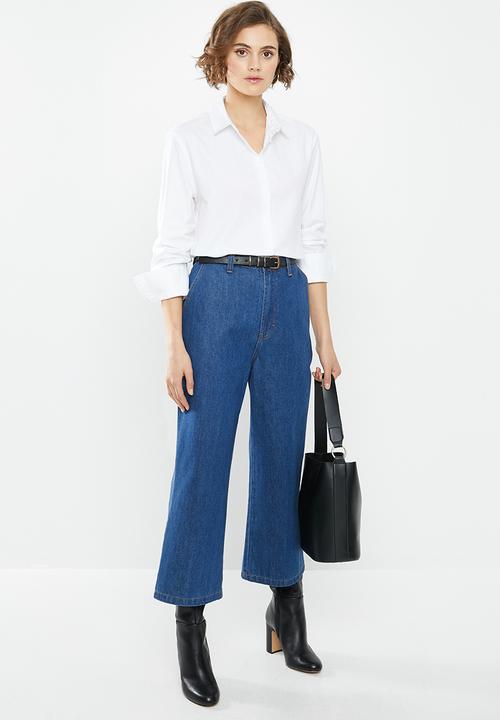 MANGO - Oxford shirt - white