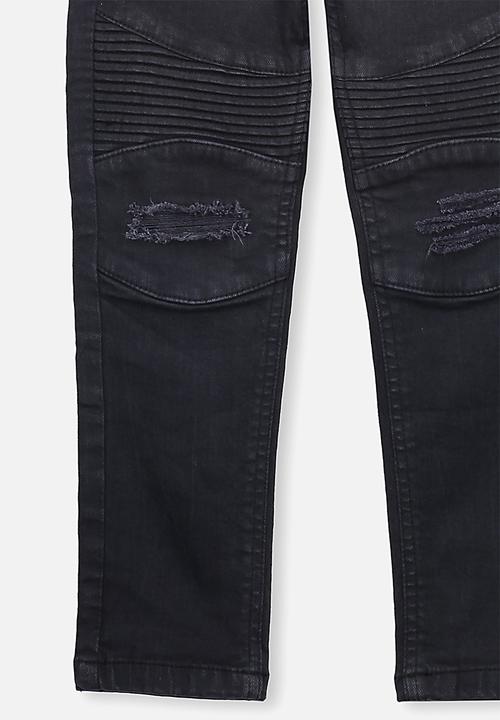 Cotton On - Biker moto jean - black
