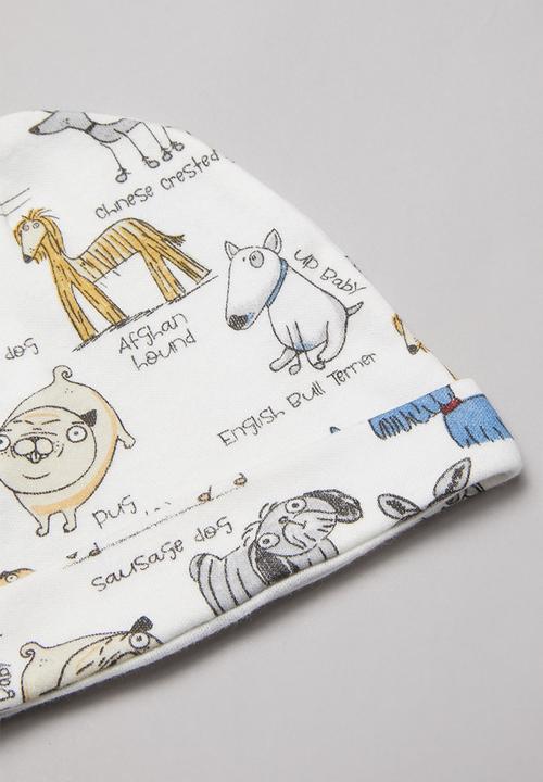 UP Baby - Boys doggie bodysuit set - blue & white