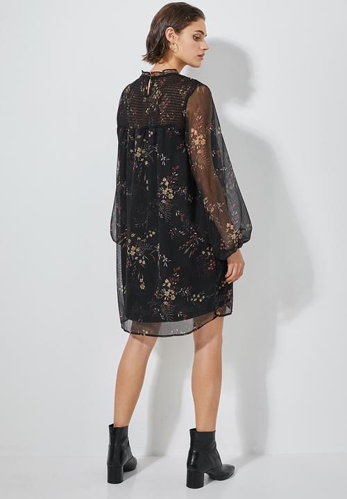 Superbalist - Shirred babydoll dress - multi