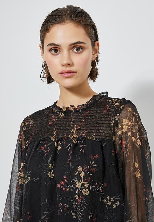 Superbalist - Shirred babydoll dress - multi