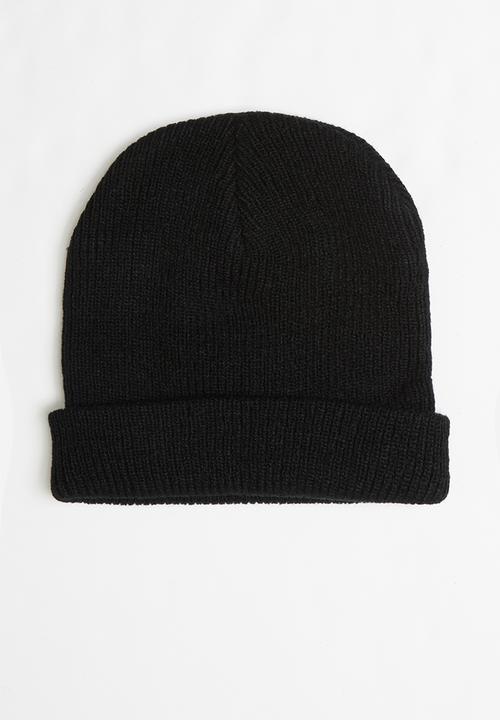 Superbalist - Soft knit slouchy beanie - black